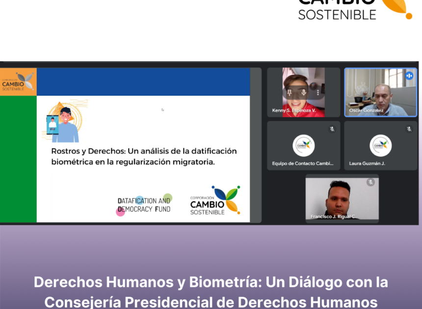 Derechos Humanos y Biometría: Un Diálogo con la Consejería Presidencial