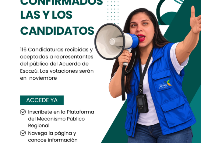 Se acercan las votaciones a representantes del Acuerdo de Escazú: nuevos horizontes, nuevas delegaturas