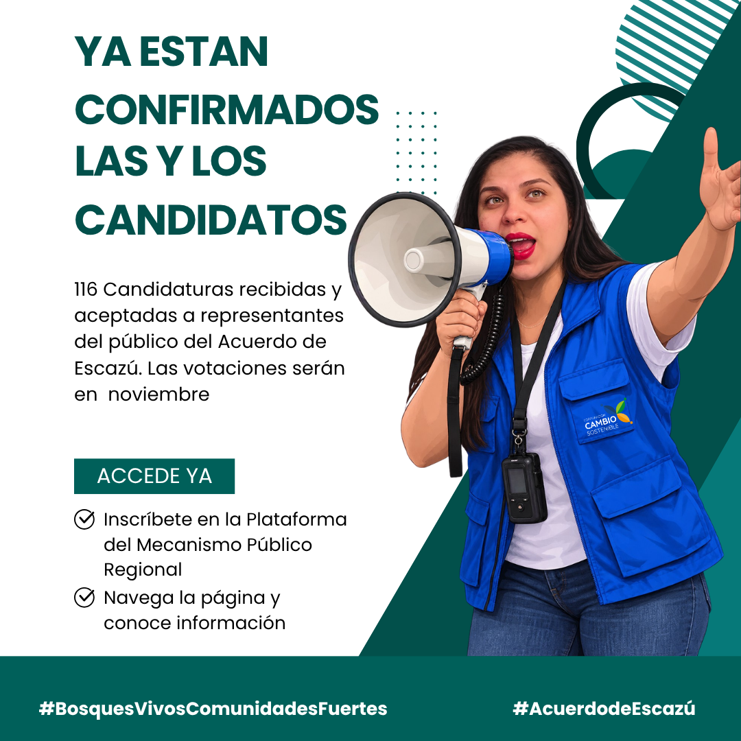Se acercan las votaciones a representantes del Acuerdo de Escazú: nuevos horizontes, nuevas delegaturas