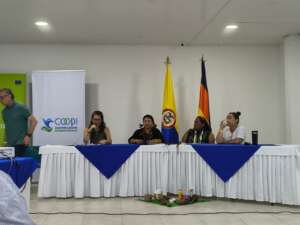 Apoyo de la Universidad Nacional Abierta y a Distancia, entre ellos la docente Carolina Gutiérrez