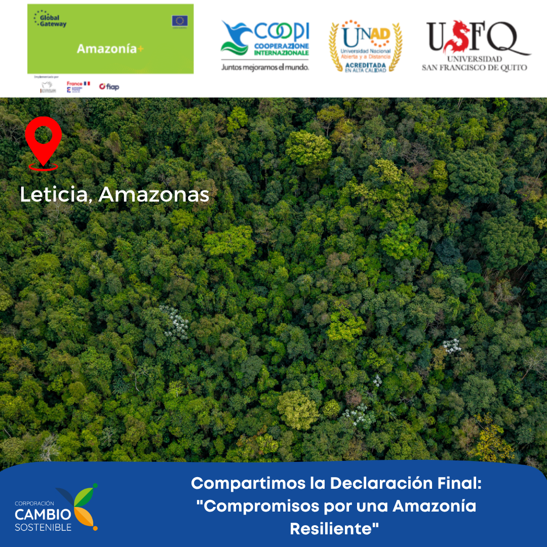 Compartimos la Declaración Final: «Compromisos por una Amazonía Resiliente»