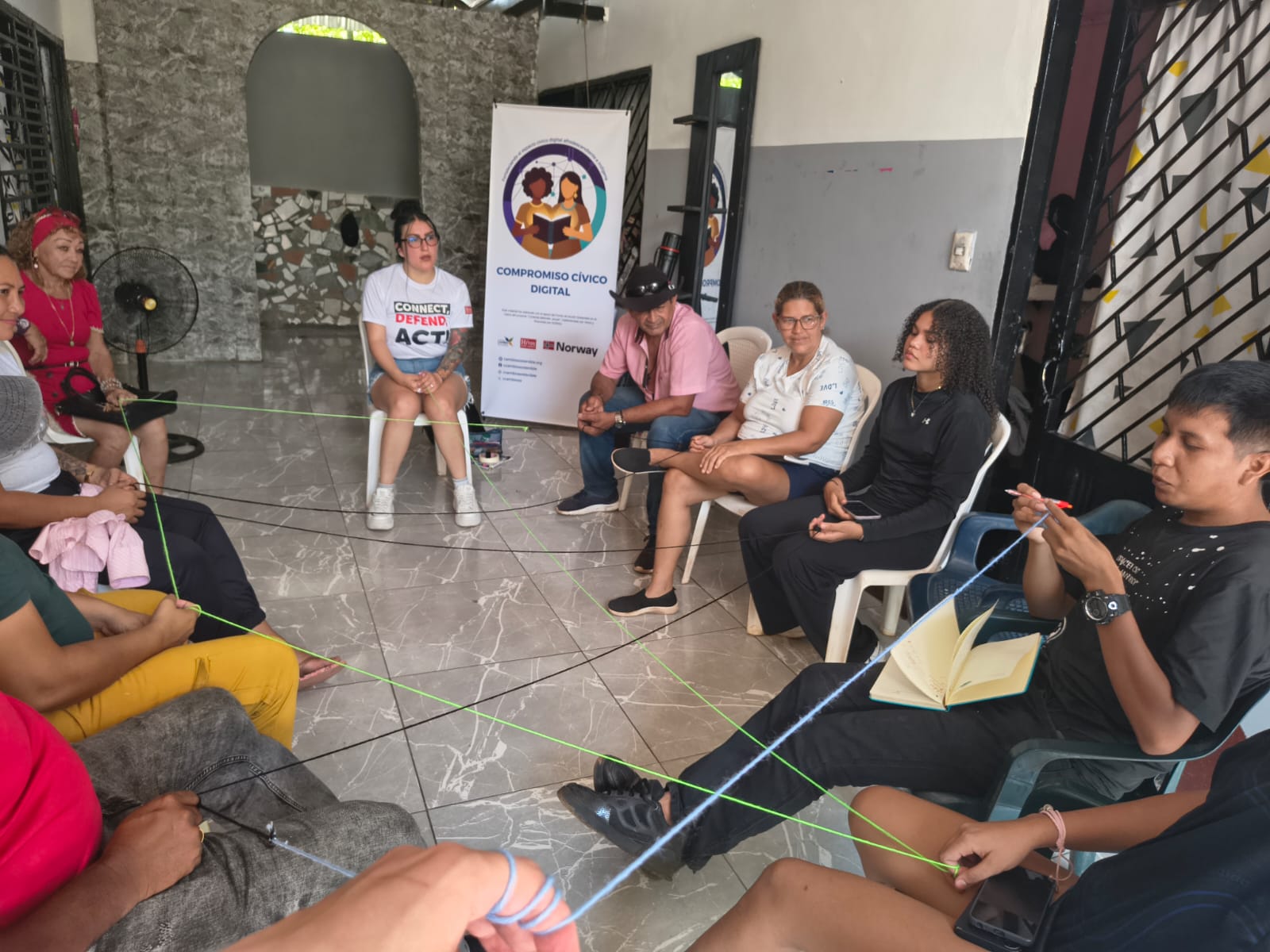 Un circulo de reflexión entre comunidades locales, migrantes e indígenas en Puerto Carreño, Vichada